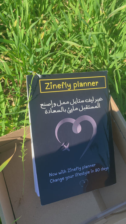 Zinefly Planner – Transform Your Life in 90 Days | Daily Planner for Balance Clarity & Success